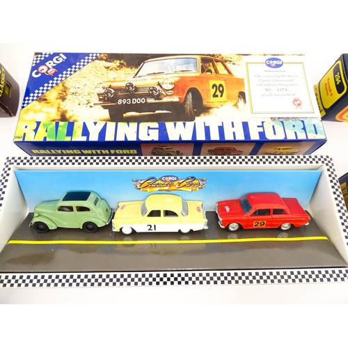 1298 - Toys: A quantity of boxed Corgi Toys die cast scale model cars, to include Renault 5 Alpine, Porsche... 