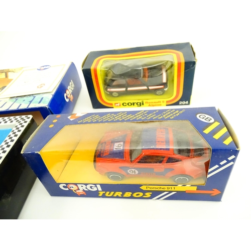 1298 - Toys: A quantity of boxed Corgi Toys die cast scale model cars, to include Renault 5 Alpine, Porsche... 