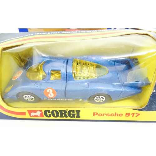 1298 - Toys: A quantity of boxed Corgi Toys die cast scale model cars, to include Renault 5 Alpine, Porsche... 