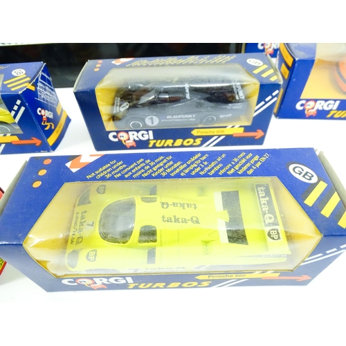 1298 - Toys: A quantity of boxed Corgi Toys die cast scale model cars, to include Renault 5 Alpine, Porsche... 