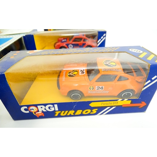 1298 - Toys: A quantity of boxed Corgi Toys die cast scale model cars, to include Renault 5 Alpine, Porsche... 