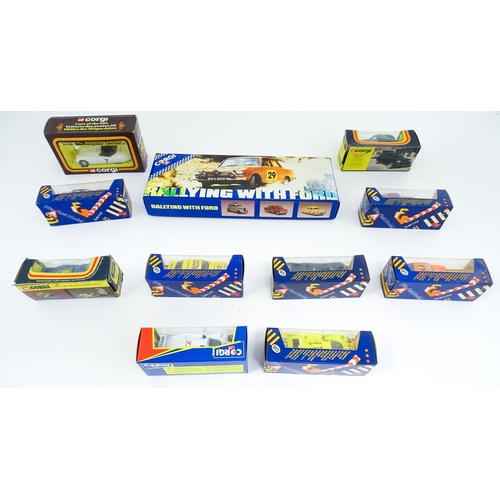 1298 - Toys: A quantity of boxed Corgi Toys die cast scale model cars, to include Renault 5 Alpine, Porsche... 