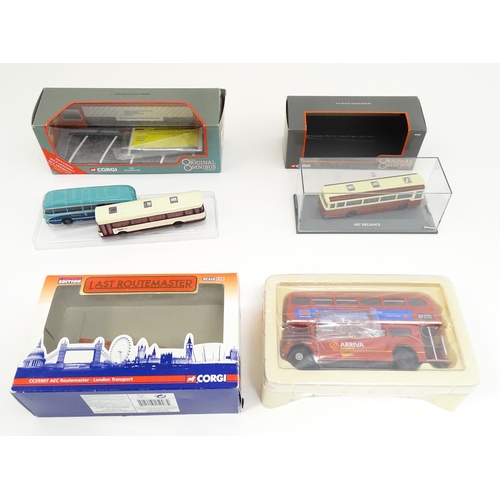 1299 - Toys: A quantity of boxed Corgi Toys die cast scale model buses / coaches comprising Corgi Classics ... 