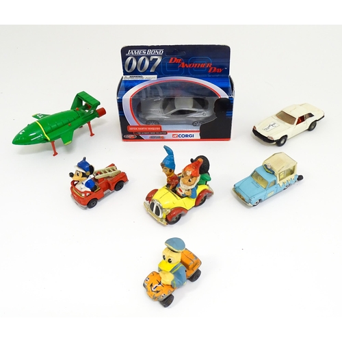 1301 - Toys: Seven assorted die cast scale model vehicles to include a Corgi Toys James Bond 007 Die Anothe... 
