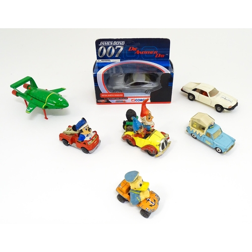 1301 - Toys: Seven assorted die cast scale model vehicles to include a Corgi Toys James Bond 007 Die Anothe... 
