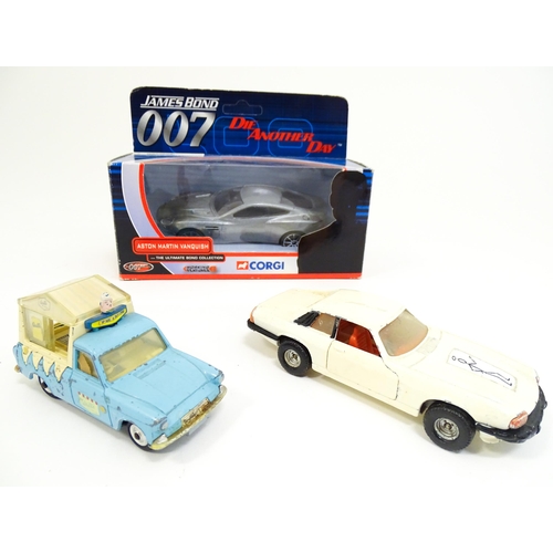 1301 - Toys: Seven assorted die cast scale model vehicles to include a Corgi Toys James Bond 007 Die Anothe... 