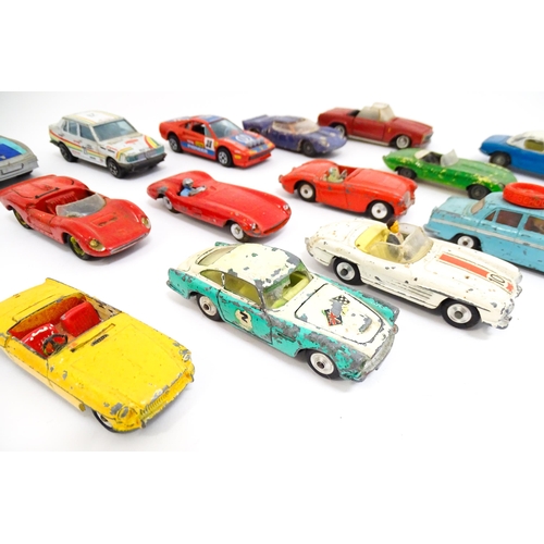 1303 - Toys: A quantity of assorted die cast scale model vehicles to include Corgi Toys: Chevrolet Camaro S... 
