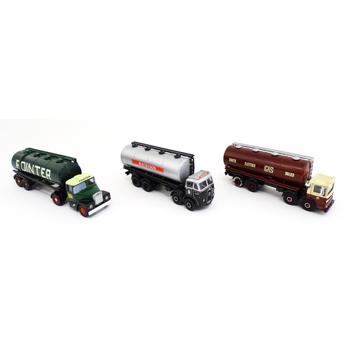 1305 - Toys: Three Corgi Toys die cast scale model tankers comprising Pointer Scammell Highwayman & Tanker ... 