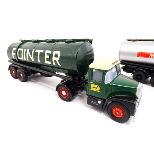 1305 - Toys: Three Corgi Toys die cast scale model tankers comprising Pointer Scammell Highwayman & Tanker ... 