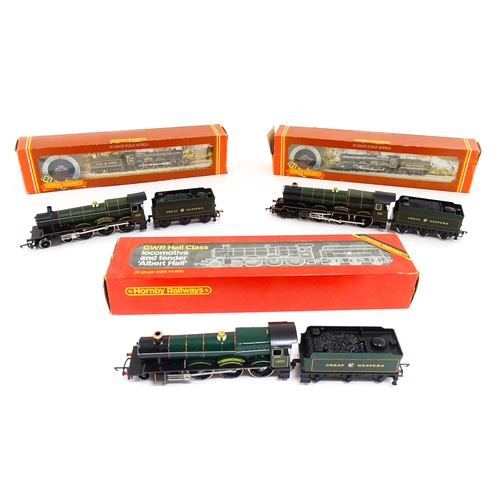 1307 - Toys - Model Train / Railway Interest : Three boxed Hornby 00 gauge locomotives comprising GWR King ... 