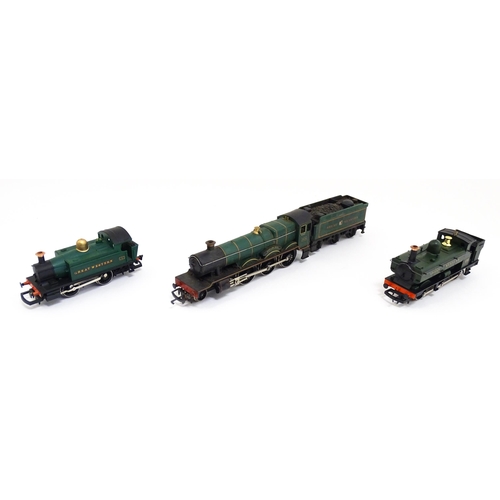 1311 - Toys - Model Train / Railway Interest : Three Hornby 00 gauge locomotives comprising GWR Kneller Hal... 