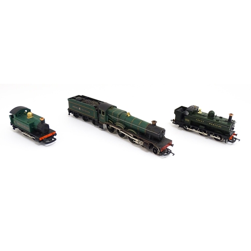 1311 - Toys - Model Train / Railway Interest : Three Hornby 00 gauge locomotives comprising GWR Kneller Hal... 