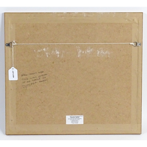 1763 - Eric Hains (1913-2005), Watercolour, Tomb in the Garden of the Mosque in Rhodes. Signed lower left a... 