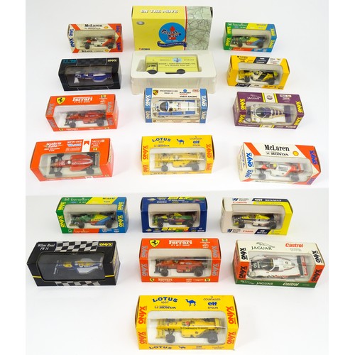 1297 - Toys: A quantity of Onyx scale model Formula 1 racing cars to include Williams Renault FW 14, Willia... 