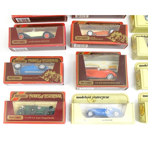 1304 - Toys: A quantity of die cast scale model Matchbox Models of Yesteryear vehicles comprising Y16 1960 ... 