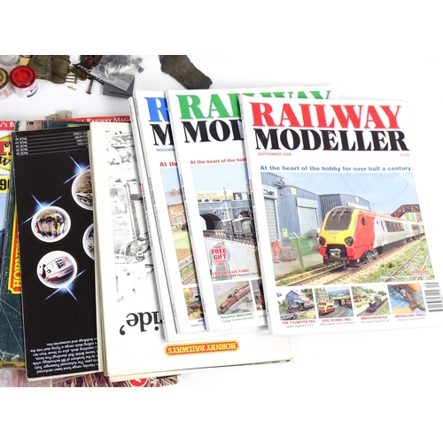 1319 - Toys - Model Train / Railway Interest : A quantity of assorted scale model railway / trackside scene... 