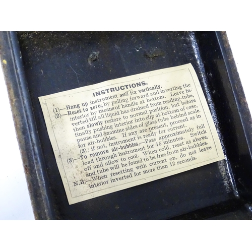 17 - Two 1920s Wright's Patent electrical demand indicator boxes (industrial consumption meters.) Each ap... 