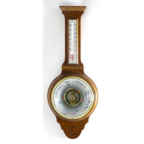 19 - A 20thC Shortland Instruments aneroid barometer. Approx. 22 1/2
