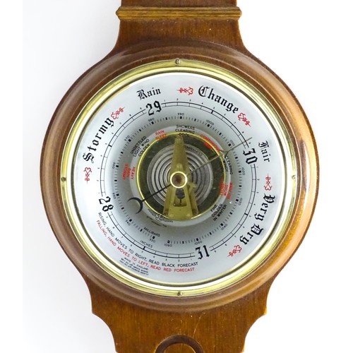 19 - A 20thC Shortland Instruments aneroid barometer. Approx. 22 1/2