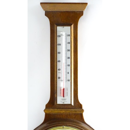 19 - A 20thC Shortland Instruments aneroid barometer. Approx. 22 1/2
