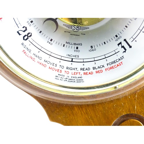 19 - A 20thC Shortland Instruments aneroid barometer. Approx. 22 1/2