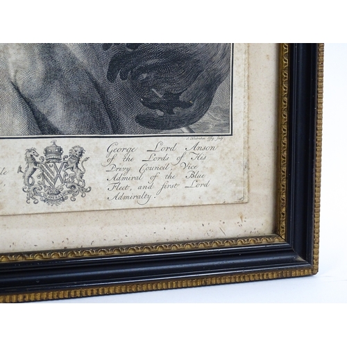 37 - Five assorted 18th & 19thC engravings to include a stipple engraving after Joshua Reynolds depicting... 