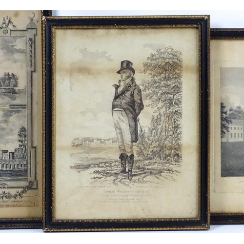37 - Five assorted 18th & 19thC engravings to include a stipple engraving after Joshua Reynolds depicting... 