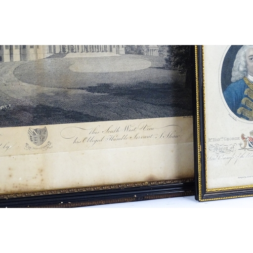 37 - Five assorted 18th & 19thC engravings to include a stipple engraving after Joshua Reynolds depicting... 