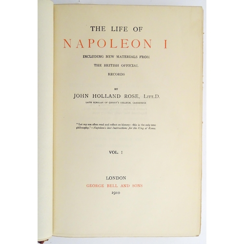 45 - Books: Four books on the subject of Napoleon comprising An Historical Inquiry into the Principal Cir... 
