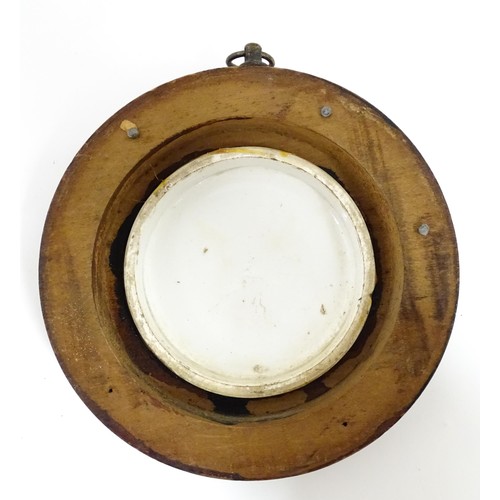 46 - Assorted items to include a Staffordshire pottery spill vase with figural detail, a pot lid titled P... 