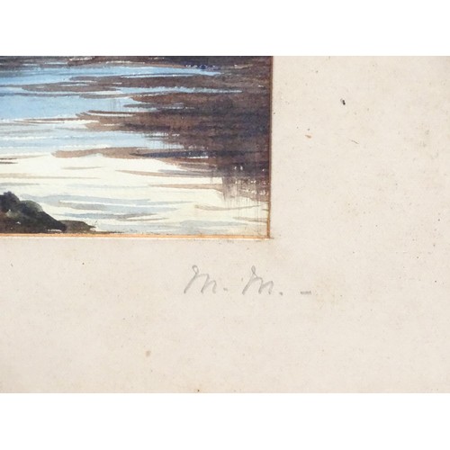 48 - Two Scottish watercolours comprising a study of Ben Rinnes in Scotland, and Kerrara near Oban. Large... 
