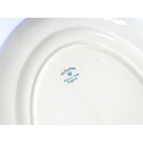57 - A quantity of assorted ceramics to include a Chinese blue and white plate with prunus blossom decora... 