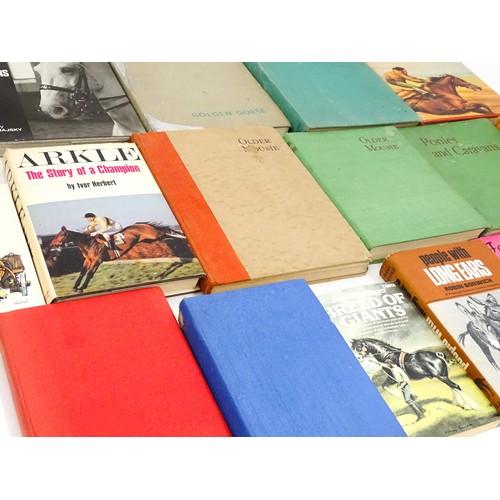 60 - Books: A quantity of books on the subject of horses / equestrianism to include 'Exmoor Lass and othe... 