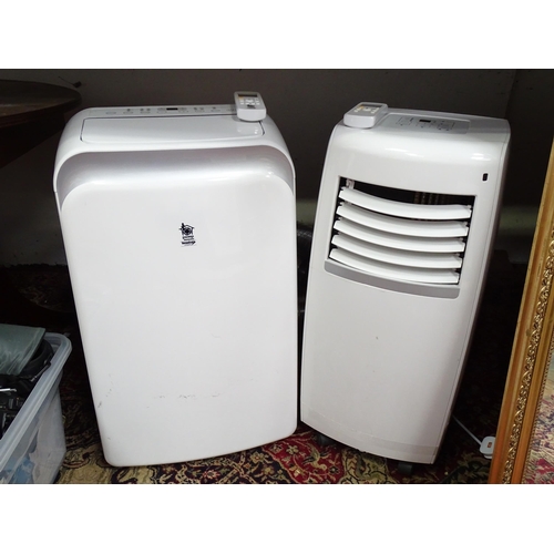 30 - A Pump House air conditioning unit with remote control and hose. Together with a Homebase air condit... 