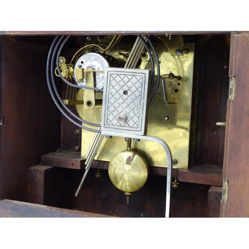 5 - Two mantle clocks, one by Junghans. The tallest approx. 16