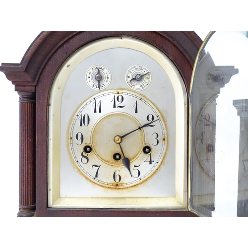 5 - Two mantle clocks, one by Junghans. The tallest approx. 16