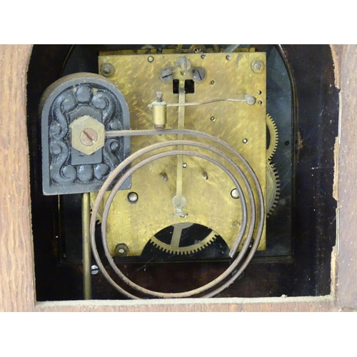 5 - Two mantle clocks, one by Junghans. The tallest approx. 16