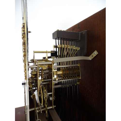36 - A late 20thC / early 21stC longcase clock. Approx. 79