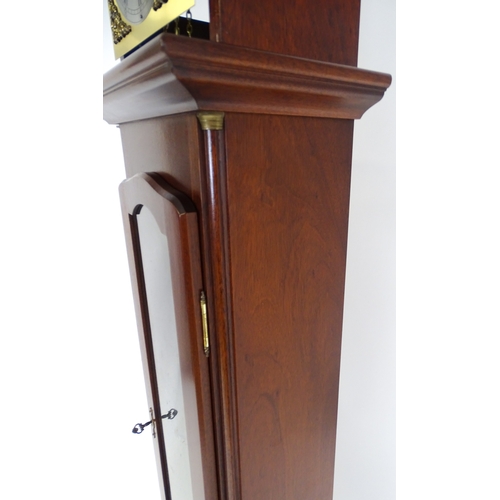 36 - A late 20thC / early 21stC longcase clock. Approx. 79