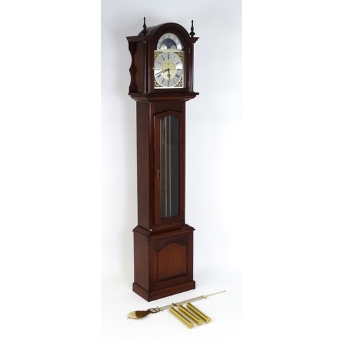 36 - A late 20thC / early 21stC longcase clock. Approx. 79