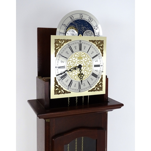 36 - A late 20thC / early 21stC longcase clock. Approx. 79