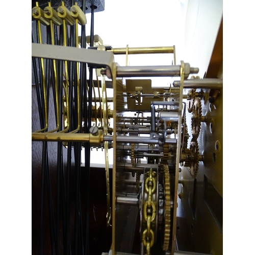 36 - A late 20thC / early 21stC longcase clock. Approx. 79