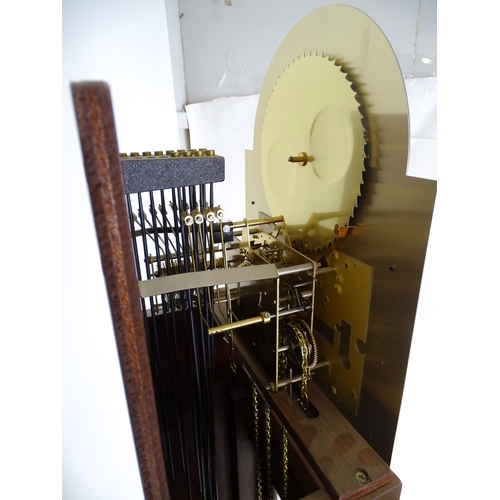 36 - A late 20thC / early 21stC longcase clock. Approx. 79