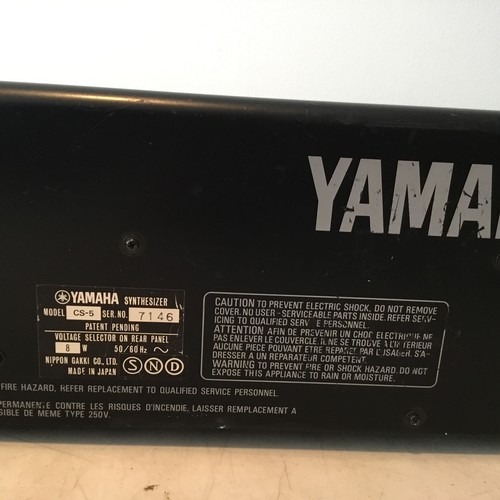 16 - Yamaha CS-5 Synthesizer, serial no.7146.
Vintage 1970s analog synth.