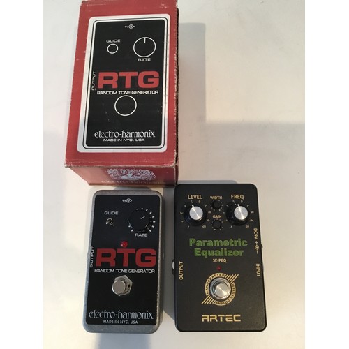 84 - Electro-Harmonix RTG Random Tone Generator, boxed;  Artec Parametric Equalizer SE-PEQ (2 items)