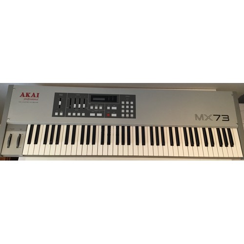 110 - Akai MX73 MIDI Master Keyboard.
Vintage MIDI controller released in 1986 alongside the AX73 analog s... 