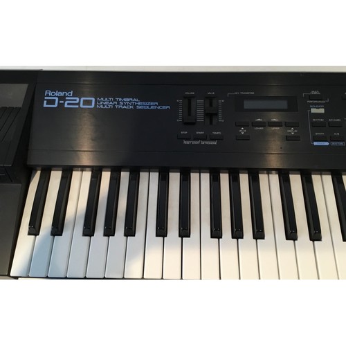 113 - Roland D-20 61-Key Multi-Timbral Linear Synthesiser / Multitrack Sequencer;  Owner's Manual, Vol 2