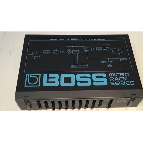 176 - Boss Digital RGE-10 Graphic Equalizer, Micro Rack Series, Japan, 1980