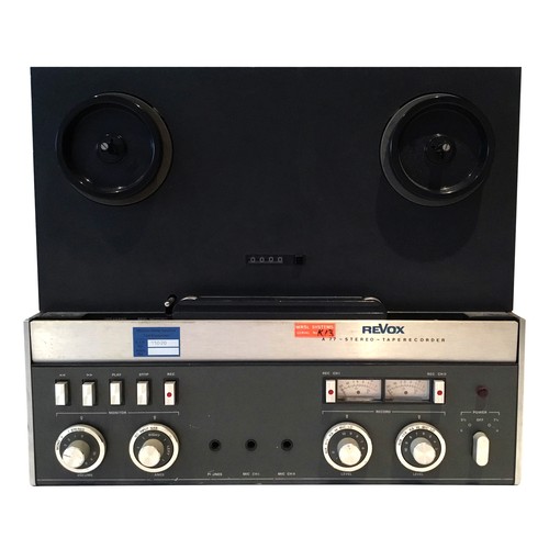 3 - Revox A-77 Reel to Reel tape machine.
Produced by the German company Studer in the 1960s, the A-77 g... 