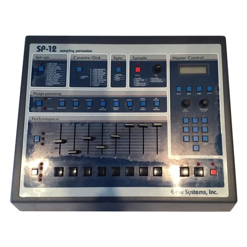 23 - E-mu SP-12 Sampling Percussion.
Created by E-mu Systems, Inc., this is a drum machine and sampler fr... 